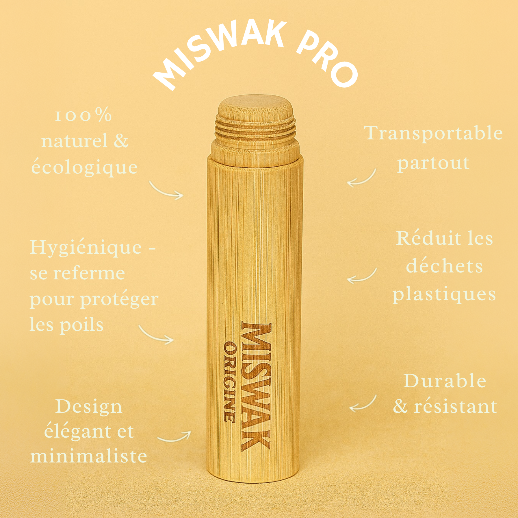 Miswak Pro – refermable et confortable